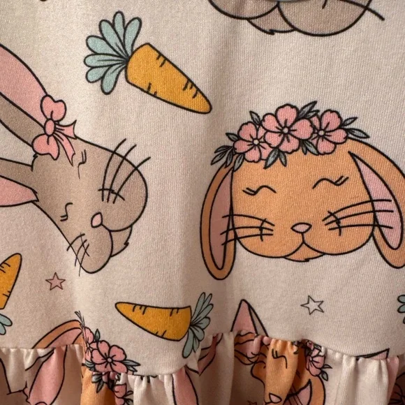 Rebel House Easter bunnies and carrots dress. - Picture 4 of 4